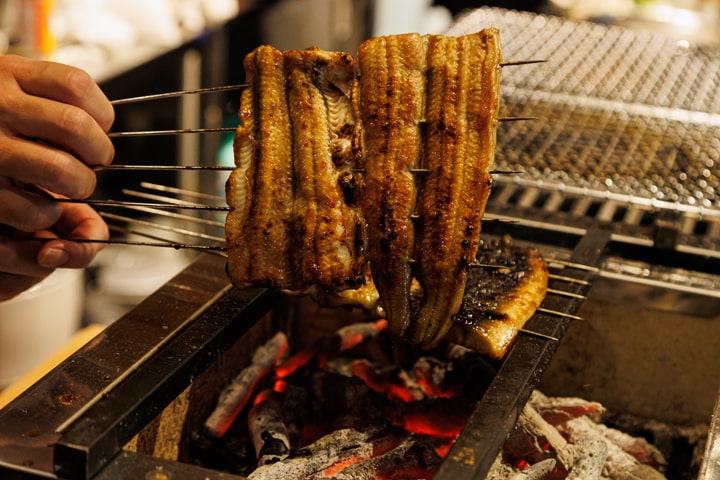 鰻や牡蠣とか 炭し