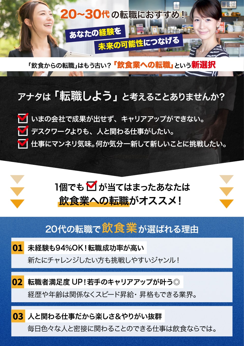 飲食業界の転職！20～30代向けのおすすめ求人特集｜東京編